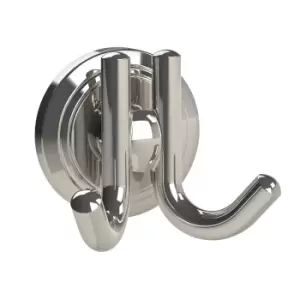 Miller Oslo Double Hook, Polished Nickel