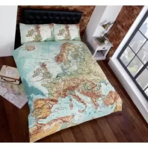 Map Duvet Set - Double