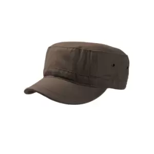 Atlantis Chino Cotton Urban Military Cap (S-M) (Brown)