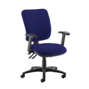 Dams MTO Senza High Back Operator Chair with Folding Arms - Slip Grey