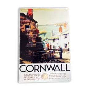 Great Western Railway Cornwall Vintage Metal Sign