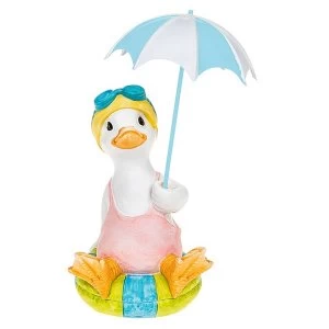 Lido Duck Sitting Blue Brolly Ornament