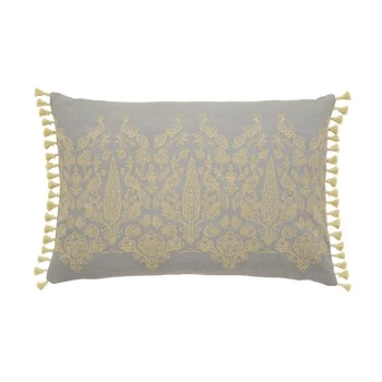 Sanderson Siam Diamond Cushion - GREY