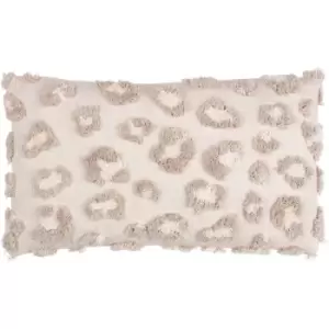 Maeve Tufted Spot 100% Cotton Cushion Cover, Natural, 30 x 50 Cm - Furn