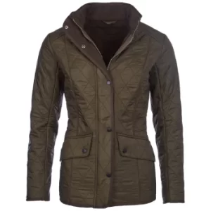 Barbour Womens Cavalry Polarquilt Jacket Dark Olive 6