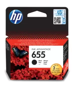 HP 655 Photo Black Ink Cartridge