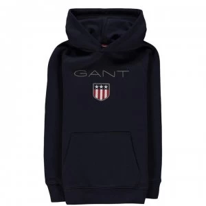 Gant Shield Logo OTH Hoodie - Navy 433