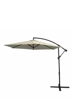 Cream Cantilever Parasol & Fan Base