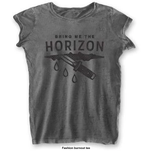 Bring Me The Horizon - Wound Womens X-Small T-Shirt - Grey