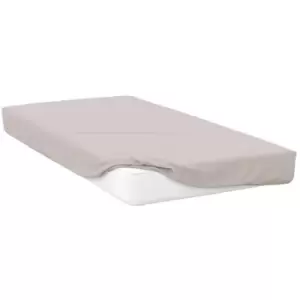 Belledorm 200 Thread Count Egyptian Cotton Deep Fitted Sheet (Single) (Oyster) - Oyster