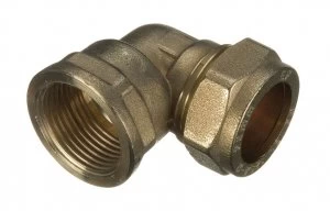 Wickes Brass Compression Elbow - 12 x 15mm