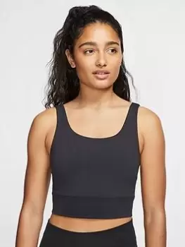 Nike Yoag Luxe Crop Tank - Black, Size S, Women