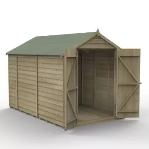 Forest Garden 10X6 Ft Apex Overlap Wooden Shed With Floor - Assembly Service Included