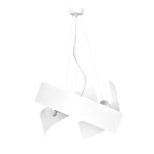 Emibig Modo White Cylindrical Pendant Ceiling Light 3x E27