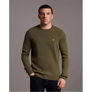 Lyle and Scott Lambswool Knit Jumper - Green