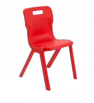 Titan One Piece Chair Size 6 - 460mm Seat Height - Red