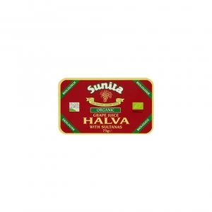 Sunita Halva With Grape Juice & Sultanas - Organic 75g