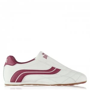 Lonsdale Benn Mens Trainers - White/Burgundy