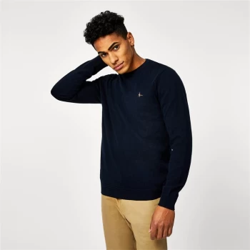 Jack Wills Seabourne Crew Neck Logo Jumper - Black