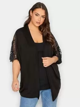 Yours Kimono Sleeve Black, Size 22-24, Women