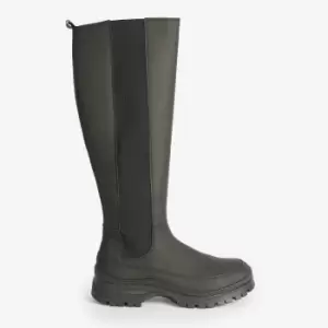 Barbour International Womens Podium Leather Knee-High Boots - UK 8