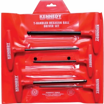 Metric T-handle Ball Driver Set (5-Pce) - Kennedy