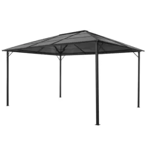 Vidaxl Gazebo With Roof Aluminium 4X3X2.6 M - Black