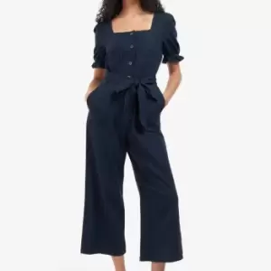 Barbour Leilani Cotton and Linen-Blend Jumpsuit - UK 8