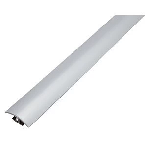 Wickes Flooring T-bar & Reducer Silver - 1.8m