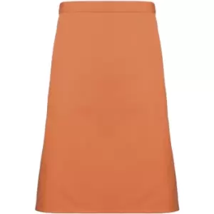 Premier Ladies/Womens Mid-Length Apron (Pack of 2) (One Size) (Terracotta) - Terracotta