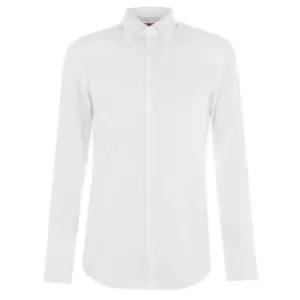 Hugo Long Sleeve Oxford Shirt - White