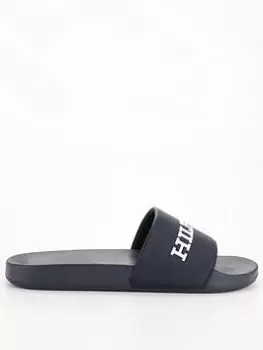 Tommy Hilfiger 3D Print Hilfiger Pool Slide - Navy, Size 42, Men