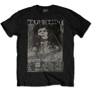 David Bowie - Ziggy Unisex Small T-Shirt - Black