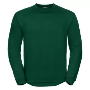 Russell Workwear Mens Crew Neck Set In Sweatshirt Top (3XL) (Bottle Green)