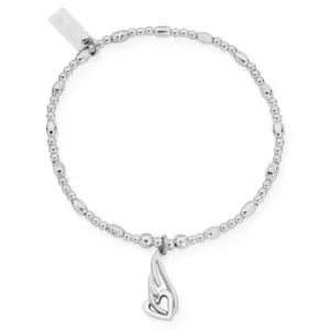 Interlocking Heart and Angel Wing Bracelet SBSRB3238