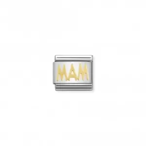 Nomination Composable Classic Writings 18K Gold Mam Link 030107/22