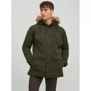 Winner Warm Hooded Parka with Faux Fur Trim