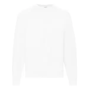 Fruit Of The Loom Mens Raglan Sleeve BelcoroA Sweatshirt (L) (White)