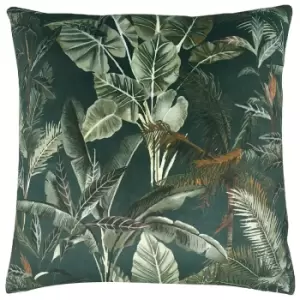 Kibale Jungle Leaves Cushion Multicolour