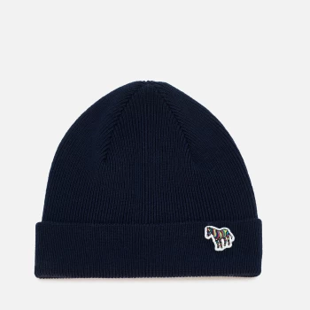 Paul Smith Mens Zebra Beanie - Navy