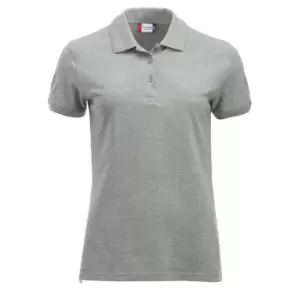 Clique Womens/Ladies Manhattan Melange Polo Shirt (L) (Grey)