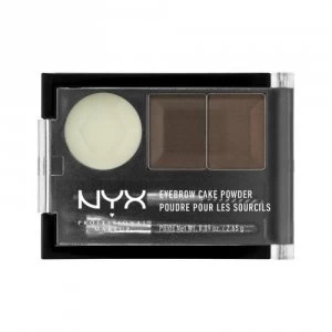 NYX Professional Makeup Eyebrow Cake Powder Dark brown/Brown