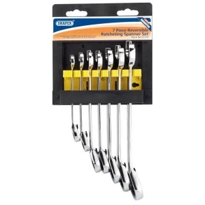 Draper Metric Ratcheting Combination Spanner Set (7 Piece)