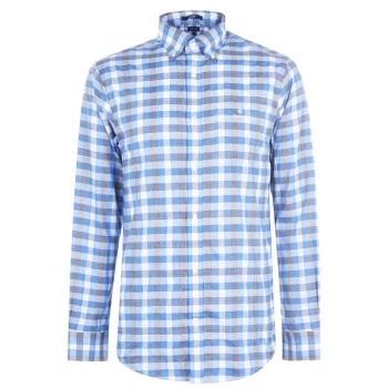 Gant Gingham Long Sleeve Shirt - Blue