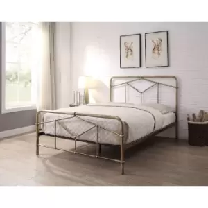 Flintshire Axton Metal Bed Frame 5ft King Antique Bronze