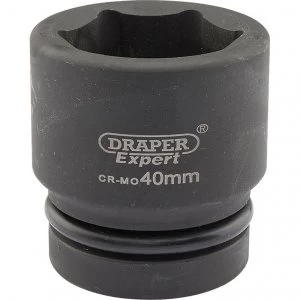 Draper Expert 1" Drive Hexagon Impact Socket Metric 1" 40mm