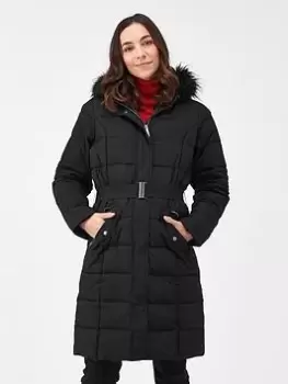 Regatta Decima Baffled/quilted Jackets, Black, Size 8, Women