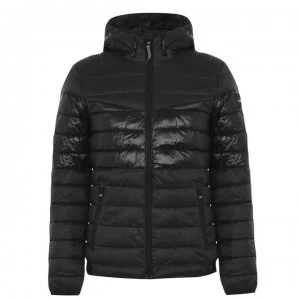 Calvin Klein Nylon Hooded Jacket - Black