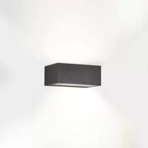 Nemesis Outdoor LED Up Down Light Urban Grey, Opal IP65 10.5W 2700K