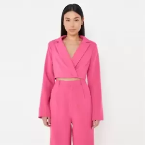 Missguided Tall Tailored Cropped Blazer - Red